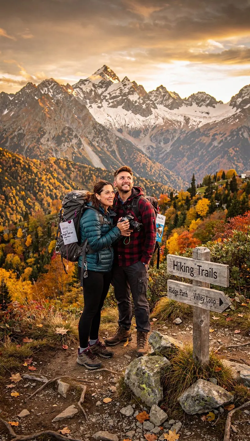 Traditional Slovak cuisine served on a rustic wooden table.
